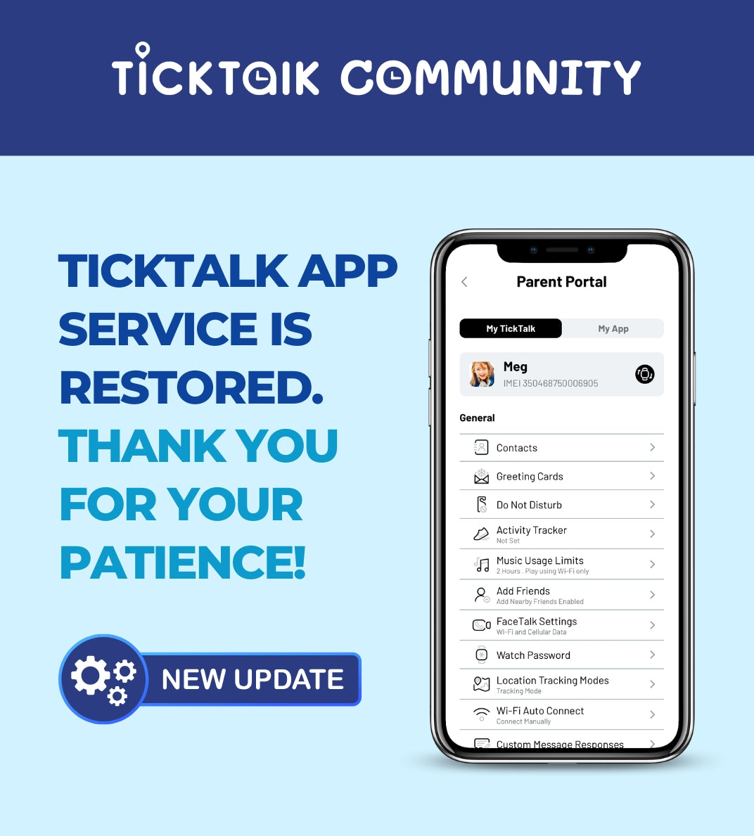 TickTalk App Service Restored: Thank You for Your Patience!