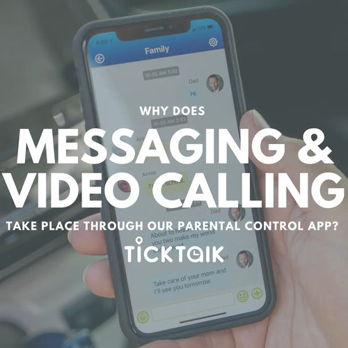 How does messaging work on TickTalk?