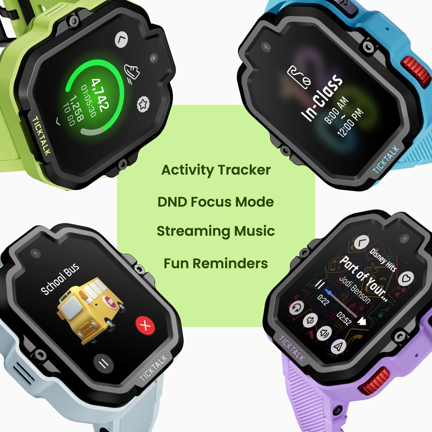 TickTalk 5 Kids Safe Smartwatch with GPS Gray